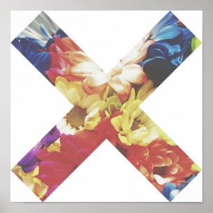 Faded Floral X Poster By Megaflora