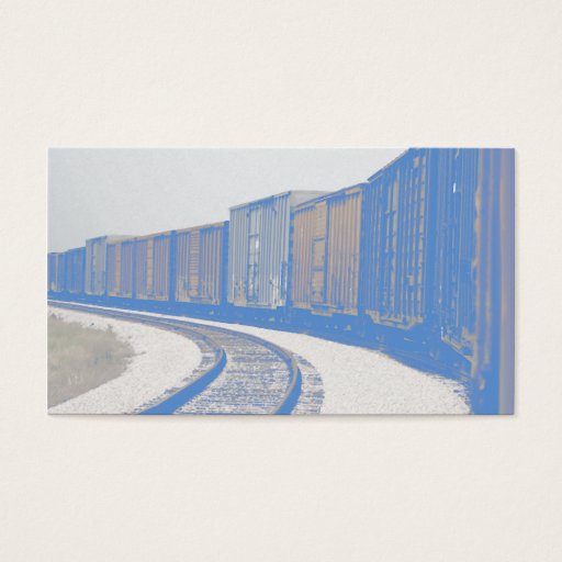 Customizable Faded Freight Train Business Card Template