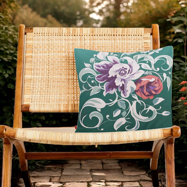 Faded Garden Outdoor Pillow (Creator Uploaded)