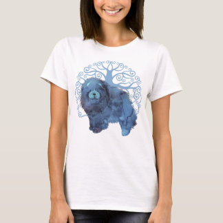 FADED GENES Chow  TREE OF LIFE front design T-Shirt
