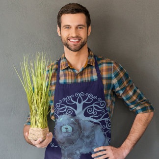 FADED GENES Chow Tree of Life grooming craft chef Apron