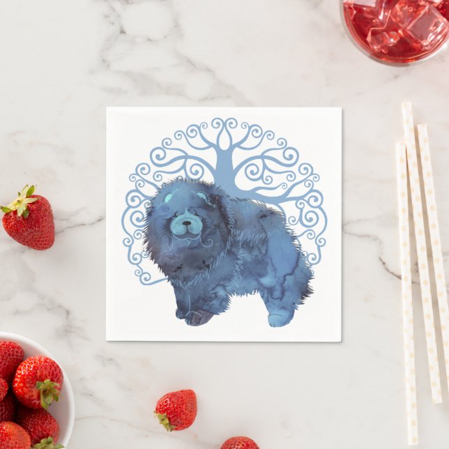 FADED GENES  Chow Tree of Life  Napkins (Insitu)