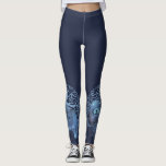 FADED GENES Chow TREE OF LIFE NAVY Leggings<br><div class="desc">This fun artwork was inspired by my love of indigo dyed textiles. The chow with the Tree of life are a perfect design for all occasions</div>