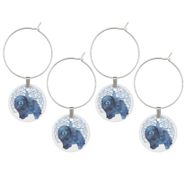 FADED GENES Chow  TREE OF LIFE  wine Charm (Staggered)