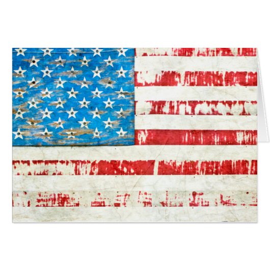 Faded Glory American Flag Cards (Front Horizontal)