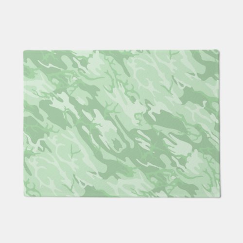 Faded Green Camo Doormat