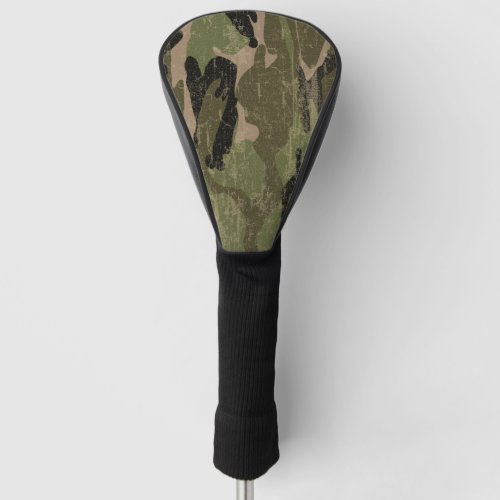 Faded Green Camo Golf Head Cover
