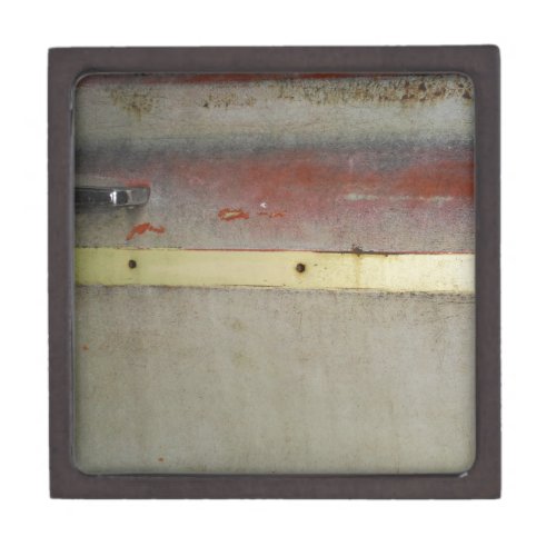 Faded Green Red Blue  Yellow rusted Keepsake Box