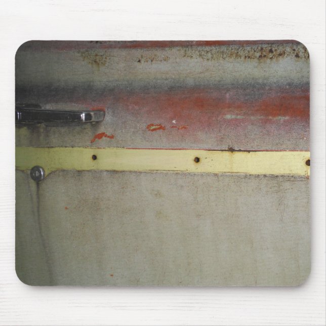 Faded Green, Red, Blue & Yellow rusted Mouse Pad (Front)