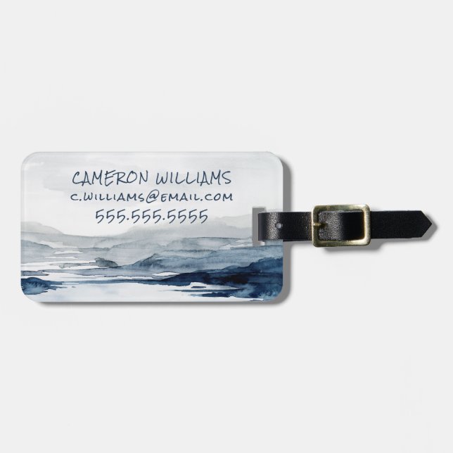 Faded Horizon II Luggage Tag (Front Horizontal)