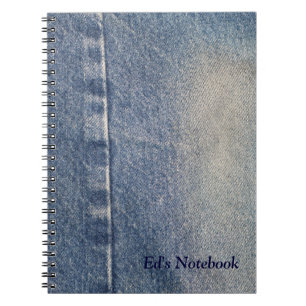 Faded Jeans / Denim Fabric Notebook