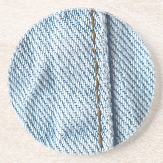 Faded Jeans Pant Leg Coaster (Front)
