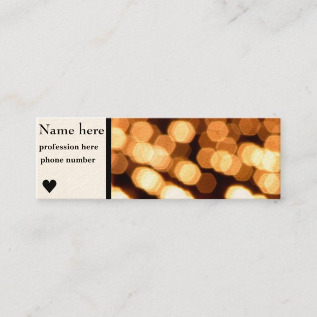 faded lights business card (Front)