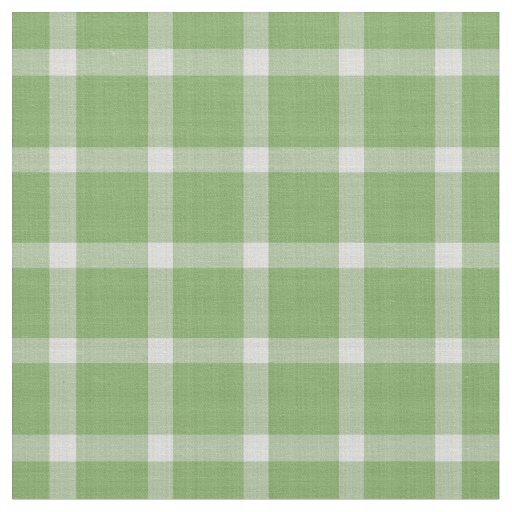 Faded Lime Green and white gingham  Fabric