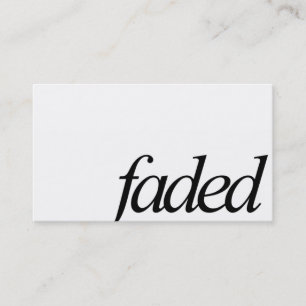 Faded Minimal Logo Business Card