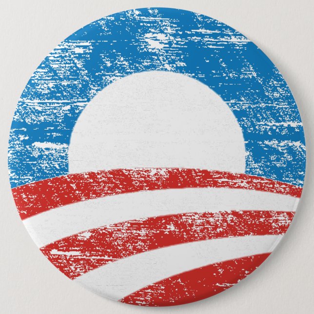Faded Obama Logo Button (Front)