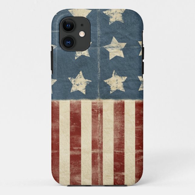 Faded Old Flag Case-Mate iPhone Case (Back)