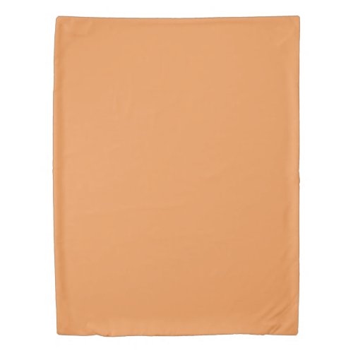  Faded orange solid color  Duvet Cover