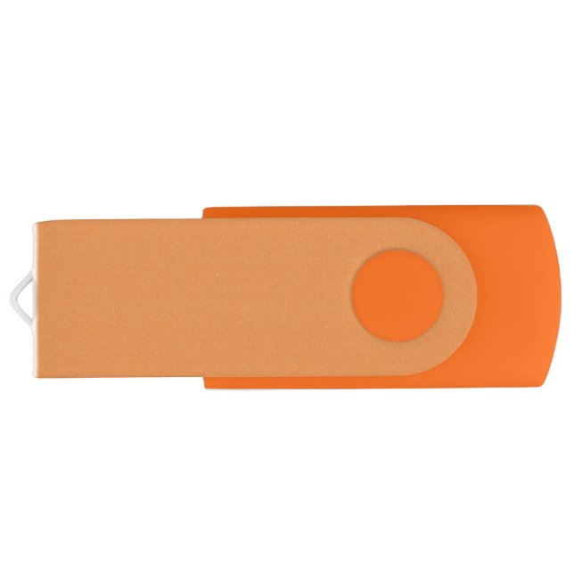  Faded orange (solid color)  Flash Drive (Back)