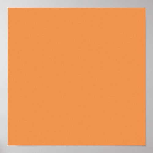  Faded orange solid color  Poster