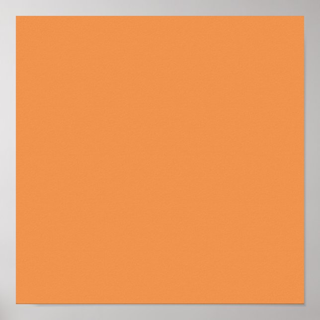  Faded orange (solid color)  Poster (Front)