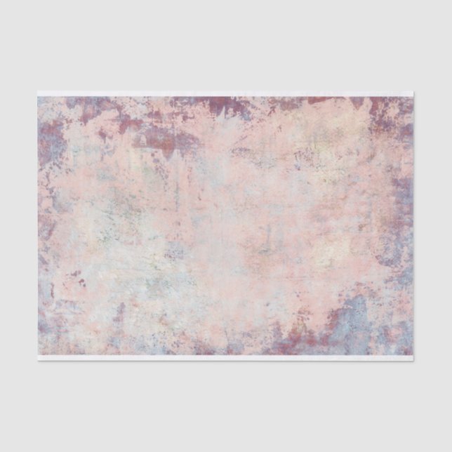 Faded Pastel Grunge Texture Tissue Paper (Front)
