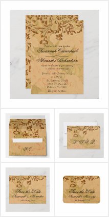 Faded Peonies and Gold Leaf Boho Wedding 