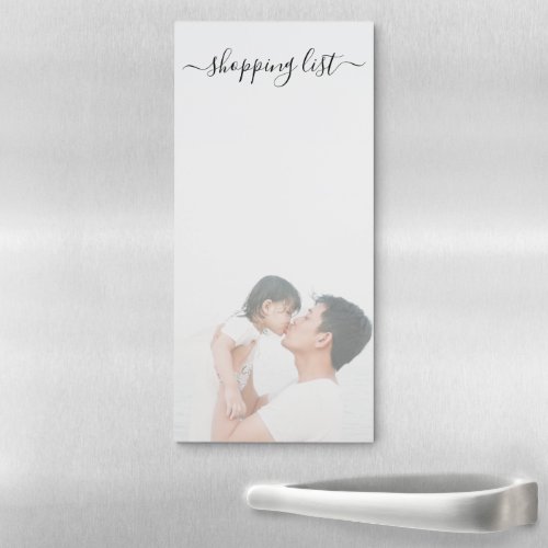 Faded Photo Template Personalized Magnetic Notepad