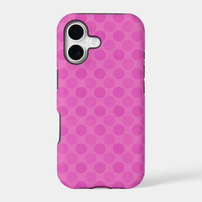Faded pink circles pattern green iphone case (Back)