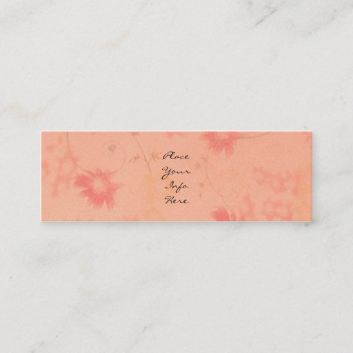 Customizable Faded Pink Flowers Business Card Templates