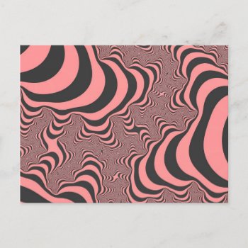 Faded Pink Zebra Stripes Postcard by WonderArt at Zazzle