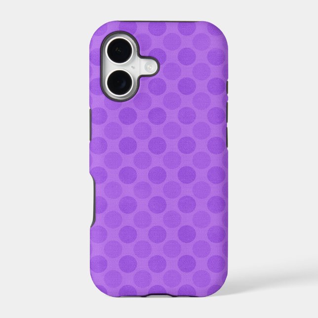 Faded purple circles pattern iphone case (Back)