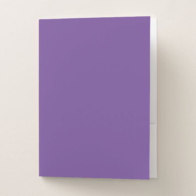 Faded Purple,Greyish Purple,Lavender Purple, Pocket Folder (Front)