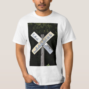 Railroad Crossing Road Sign Crossing Kids T-Shirt for Sale by