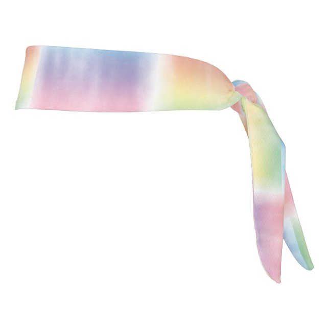 Faded Rainbow Wash Plaid Headband (Rotate 90)