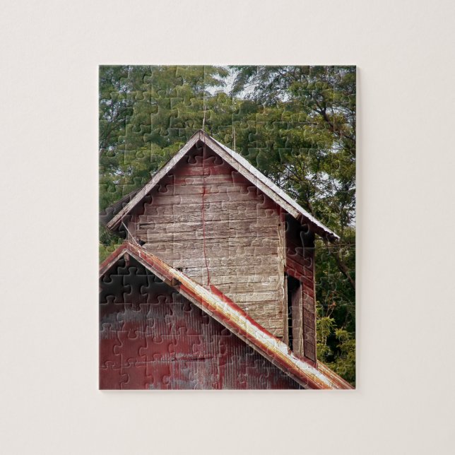 Faded Red Barn Cupola Jigsaw Puzzle (Vertical)