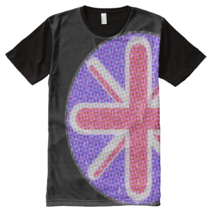 Faded Retro Comic Book Union Jack All-Over-Print Shirt