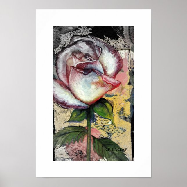 FADED ROSE by CR SINCLAIR Poster (Front)