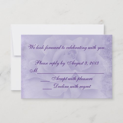Faded Rose RSVP Personalized Invites