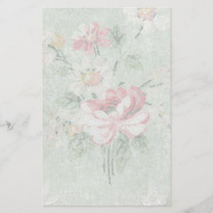 Faded Roses Vintage Design Stationery