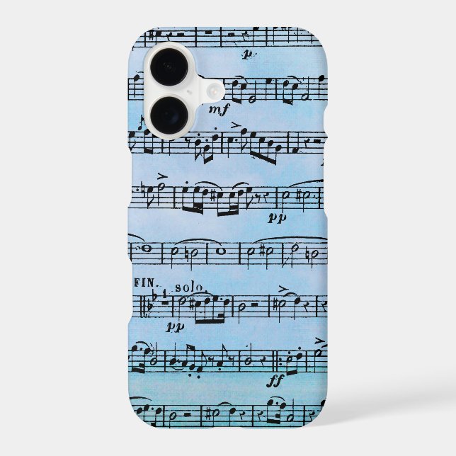 Faded Sheet Music Background Case-Mate iPhone Case (Back)