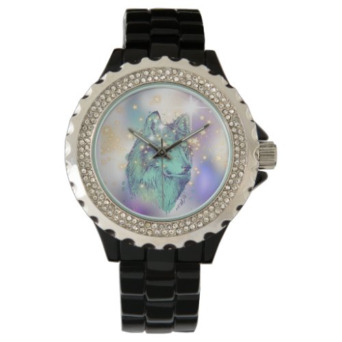 Faded Sparkle Wolf Watch