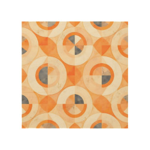 Faded Terra Geometrics Wood Wall Art