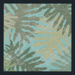 Faded Tropical Leaves Faux Canvas Print<br><div class="desc">"Faded Tropical Leaves I" by Jade Reynolds. Features a collection of tropical leaves in a faded design.</div>