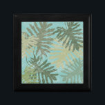 Faded Tropical Leaves Gift Box<br><div class="desc">"Faded Tropical Leaves I" by Jade Reynolds. Features a collection of tropical leaves in a faded design.</div>