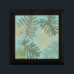 Faded Tropical Leaves Gift Box<br><div class="desc">"Faded Tropical Leaves I" by Jade Reynolds. Features a collection of tropical leaves in a faded design.</div>
