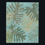 Faded Tropical Leaves Jigsaw Puzzle<br><div class="desc">"Faded Tropical Leaves I" by Jade Reynolds. Features a collection of tropical leaves in a faded design.</div>