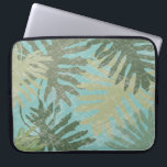 Faded Tropical Leaves Laptop Sleeve<br><div class="desc">"Faded Tropical Leaves I" by Jade Reynolds. Features a collection of tropical leaves in a faded design.</div>
