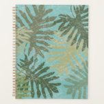 Faded Tropical Leaves Planner<br><div class="desc">"Faded Tropical Leaves I" by Jade Reynolds. Features a collection of tropical leaves in a faded design.</div>