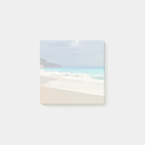 Faded Turquoise Blue Sea Beach Photo Post_it Notes